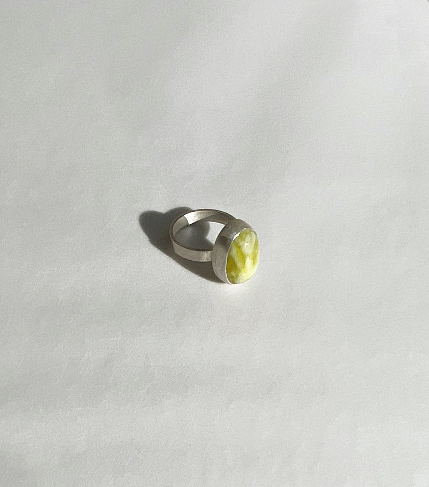 Lime Peridot Ring